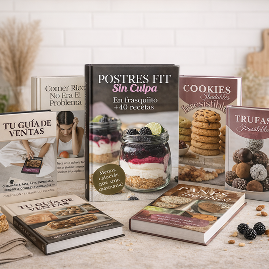 COLECCION 6X1 - POSTRES FIT SIN CULPA + 6 BONOS GRATIS